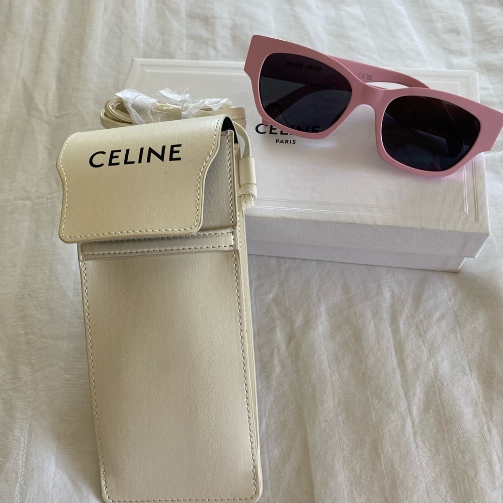 💗 AUTHENTIC CELINE Paris Pink Sunglasses – Authentic, Rare & Chic 💗 - Picture 12 of 12